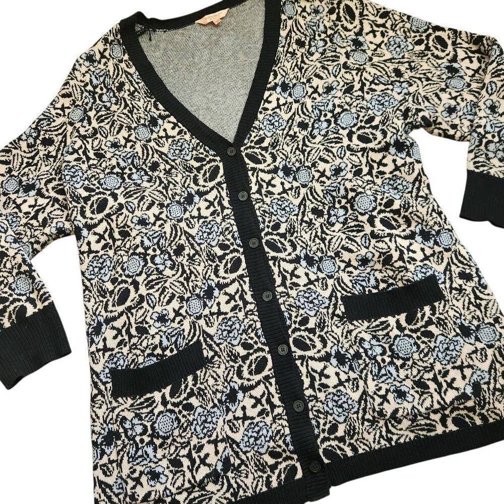 Sophie Theallet Sweater Cardigan 26/28 4X Plus Cacique Lane Bryant‎ Floral